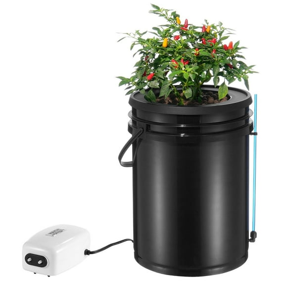 DWC Hydroponic Grow System Deep Water Culture Top Drip Kit 5 Gallon Bucket