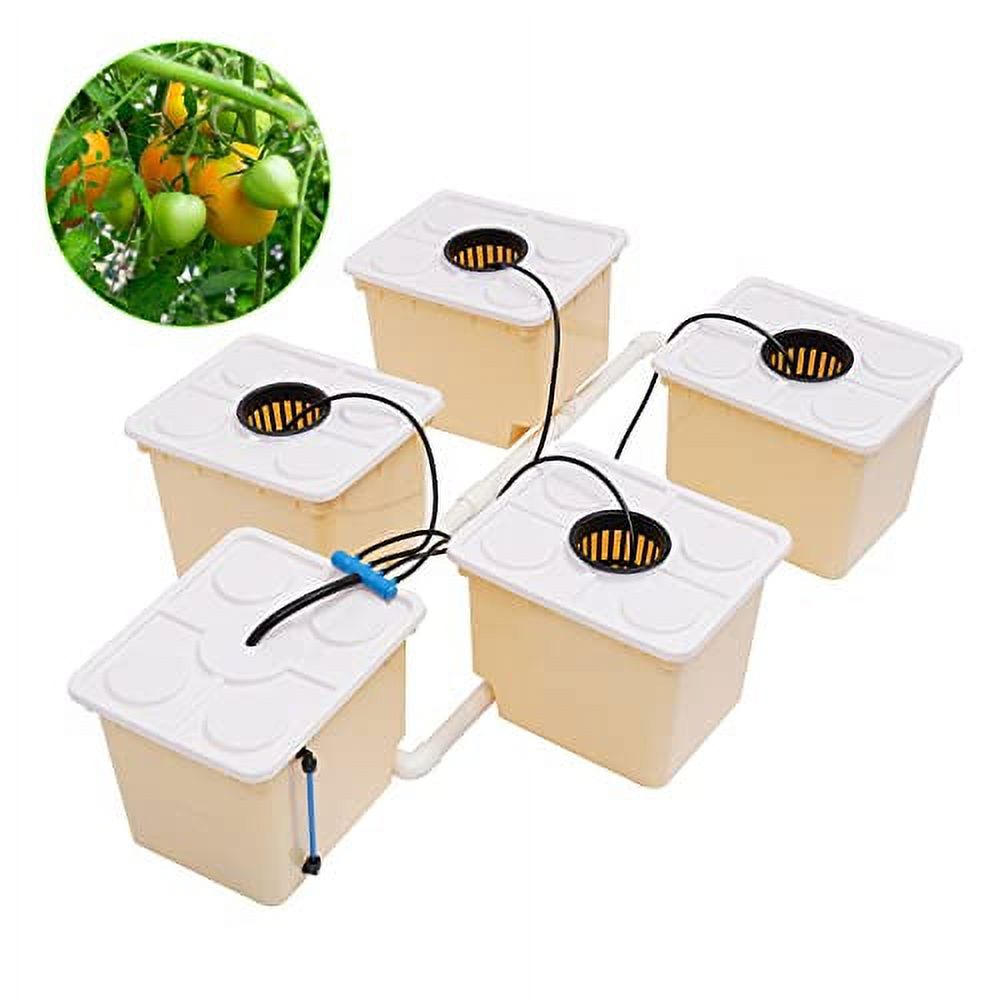 DWC Hydroponics System, 2.91 Gallon Deep Water Culture Bucket Drip