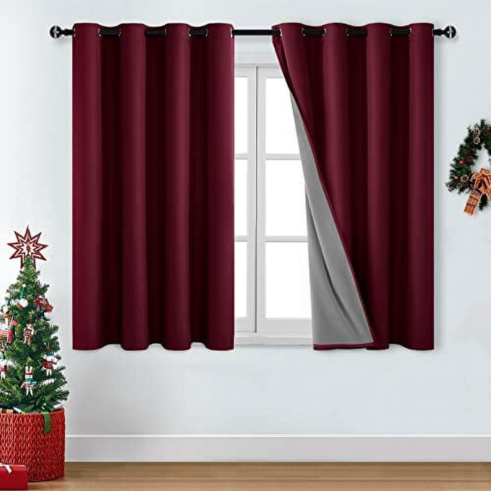 DWCN 100 Sun Light Blocking Curtains Noise Reduction Full Room