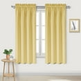 thumbnail image 1 of DWCN Blackout Curtains Room Darkening Thermal Insulated Bedroom Curtains Window Curtain Panels, 52 x 63 inches Long, Set of 2 Yellow Rod Pocket Drapes, 1 of 5