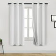 thumbnail image 1 of DWCN Cream Blackout Curtains 63 Inches Long for Living Room Thermal Insulated Light Blocking Full Room Darkening Noise Reducing Grommet 2 Panels Curtains (Cream,42"W x 63"L), 1 of 9