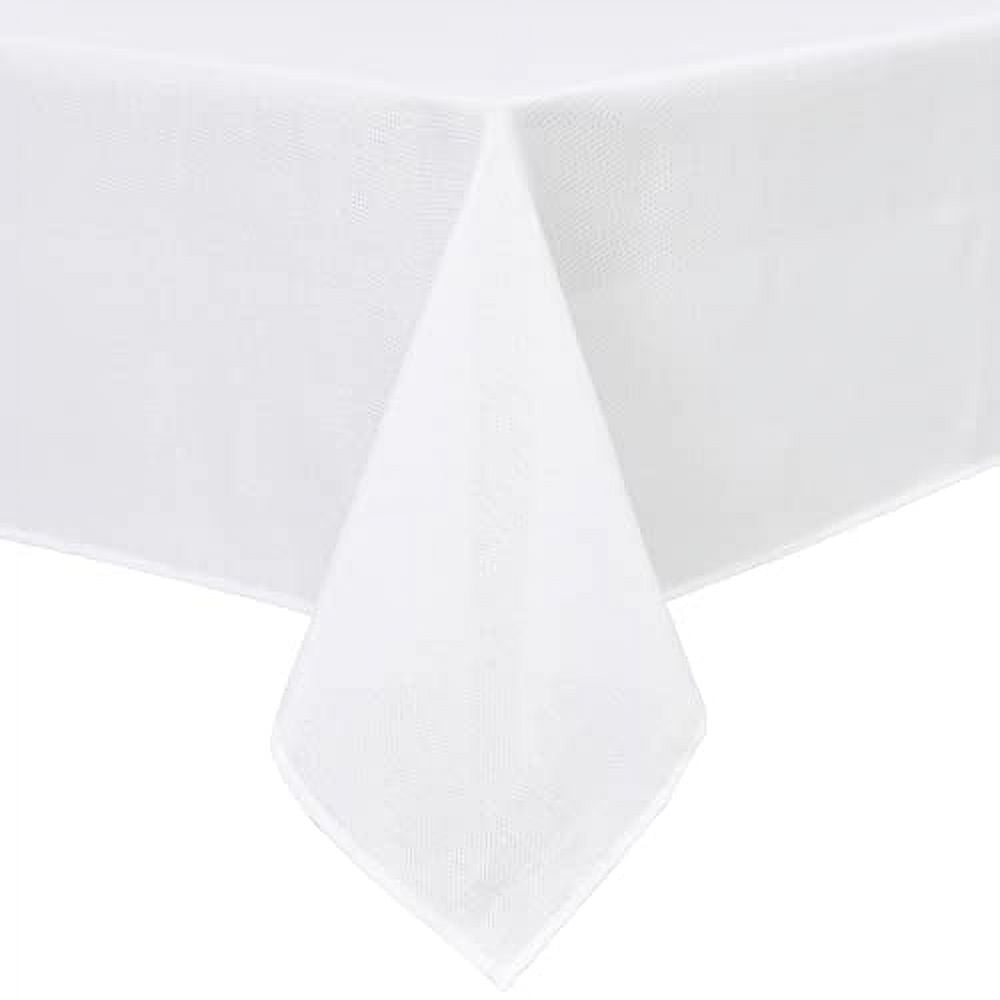Kitchen Wrinkle DWCN Faux Linen Rectangle Tablecloth - Wrinkle and Stain Resistant ...