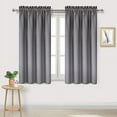 thumbnail image 1 of DWCN Grey Blackout Curtains for bedroom –Rod Pocket Thermal Insulated room darkening Drapes for Living Room , W 42 x L 54 Inch, 2 Panels, 1 of 5