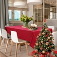 thumbnail image 1 of DWCN Red Tablecloth Square - Wateproof and Spillproof Kitchen Christmas Washable Polyester Table Cloth for Dining Room, 54 x 54 Inch, 1 of 6
