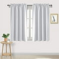 thumbnail image 1 of DWCN White Room Darkening Blackout Curtains - Thermal Insulated Privacy Energy Saving Window Curtain Drapes 52 x 45 inch Length, Set of 2 Bedroom Living Room Curtains, 1 of 5