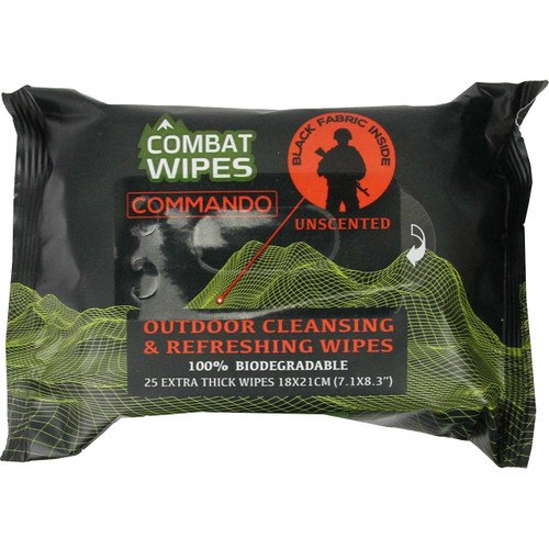 (DWG) Combat Wipes Commando, 25 Count