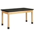 thumbnail image 1 of DWI Rectangular Science Table 60" x 30" Oak (P7141K30N), 1 of 9