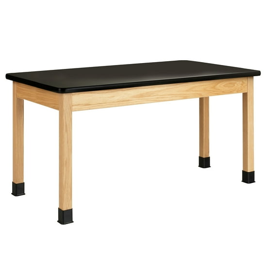 DWI Rectangular Science Table 60" x 30" Oak (P7141K30N)