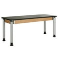 thumbnail image 1 of DWI Rectangular Science Table 72" x 24" Height Adjustable Brown (P8301K), 1 of 1