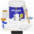 thumbnail image 1 of DWIL Appliance Paint for Refrigerator - Water Based Paint, Refrigerator Paint, Interior, for Plastic and Metal Surface in Dishwasher, Dryer, Microwave, Oven, 32oz, Black (with tools), 1 of 8