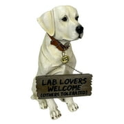 DWK Labrador Retriever Resin Welcome Statue Dont Stop Retrievin