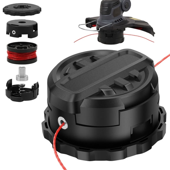 DWO1DT995 Weed Trimmer Head Replacement for DCST922P1 DCST922B DCST972X1 DCST925 String Trimmer 4.33in Durable Nylon Spool