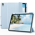 thumbnail image 1 of DWPSG Case for iPad (A16) 11th Generation 11 inch 2025, iPad 10th Generation Case 10.9 inch 2022 with Pencil Holder, Smart Trifold Stand Cover with Slim Soft TPU Back Shell, Blue, 1 of 9