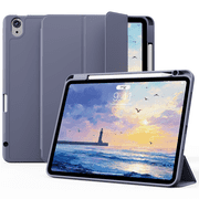 DWPSG Case for iPad A16 11th Generation 11 inch 2025, iPad 10th Generation Case 10.9 inch 2022 with Pencil Holder, Smart Trifold Stand Cover with Slim Soft TPU Back Shell, Purple