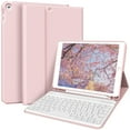thumbnail image 1 of DWPSG Keyboard Case for iPad 9th Generation/iPad 8th Generation/iPad 7th Generation(2021/2020/2019), 10.2 inch iPad 9/8/7 Case with Keyboard, Auto Wake Sleep Case with Pencil Holder, Pink, 1 of 8