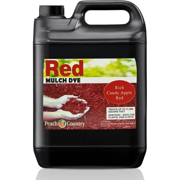 DWQF Premium Mulch Color Concentrate - 11,200 Sq. Ft. - Pure Red Mulch Dye Spray (1 Gallon)