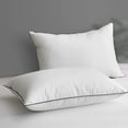DWR Luxury Goose Feather Down Pillows for Sleeping 100 2 Pack Organic