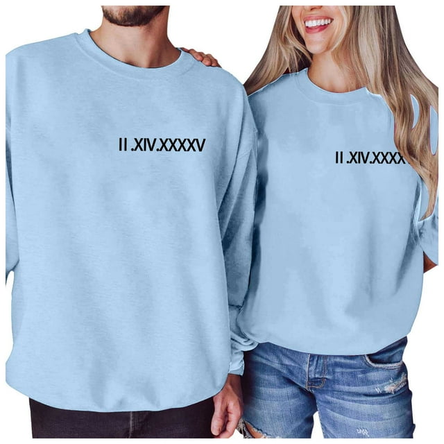 DWRGQD Valentines Women's Hoodless Sweatshirt Valentine's Day Fashion