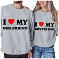 DWRGQD Valentines Women's Hoodless Sweatshirt Valentine's Day Fashion