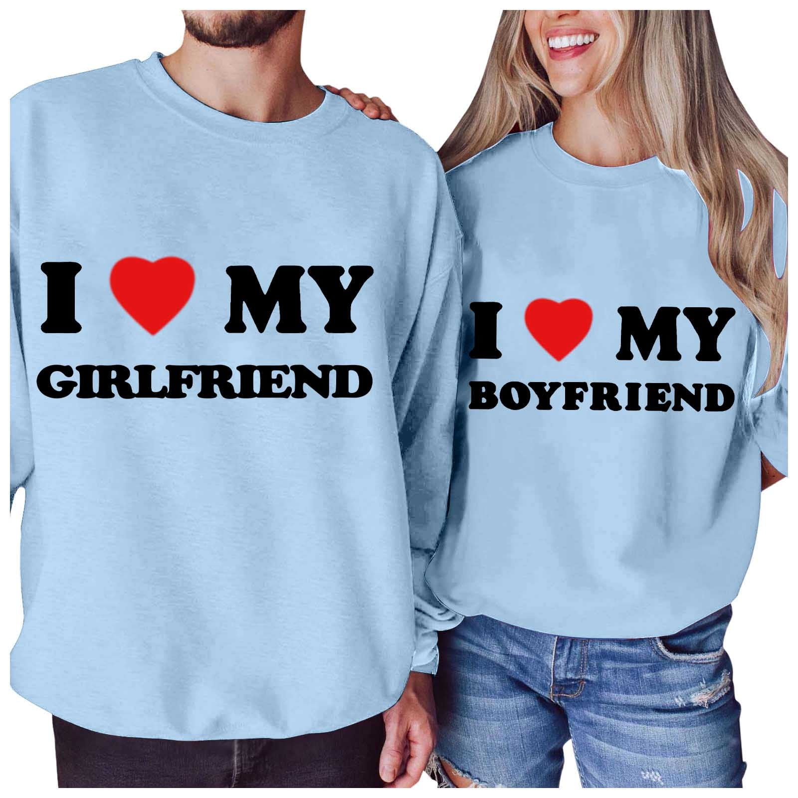 DWRGQD Valentines Women's Hoodless Sweatshirt Valentine's Day Fashion