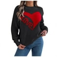 DWRGQD Valentines Women's Pullover Sweater Women's Casual Valentine's