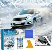DWSHUM Auto Windshield Deicing Spray,Deicer Spray for Car Windshield Window Snow,Ice Remover Melting Spray Multi-Purpose Melters Winter Car Essentials for Fast Removing Snow,Ice and Frost 60ml