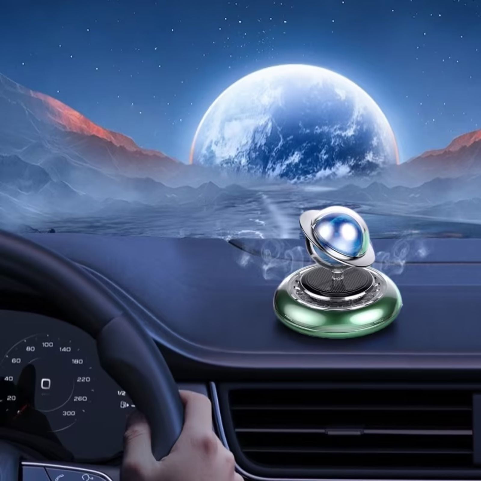 DWSHUM Car Solar Car Mounted Aroma Car Perfume Accessories Turbine