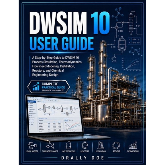 DWSIM 10 User Guide: A Step-by-Step Guide to DWSIM 10 Process Simulation, Thermodynamics, Flowsheet Modeling, Distillati, (Paperback)