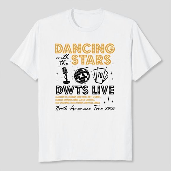 DWTS Live 2025, Dancing With The Stars Tour T-shirt, Sizes S-5XL - Gategoo