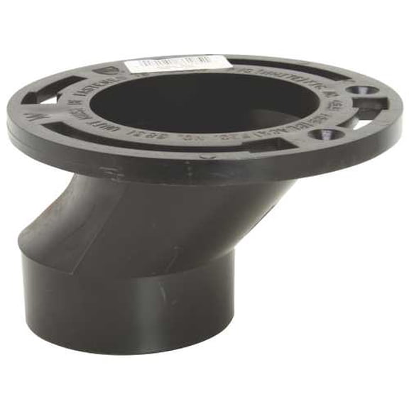 IPS Corporation GIDDS-75848 4" x 3" DWV ABS Closet Flange Heavy Duty ABS Plumbing Fitting