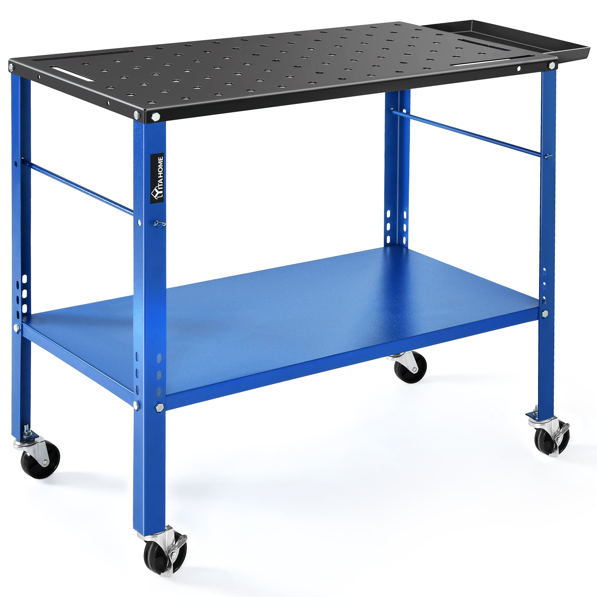 DWVO 36" x 18" Welding Table w/360 degree Swivel Brake Casters, 1200lb