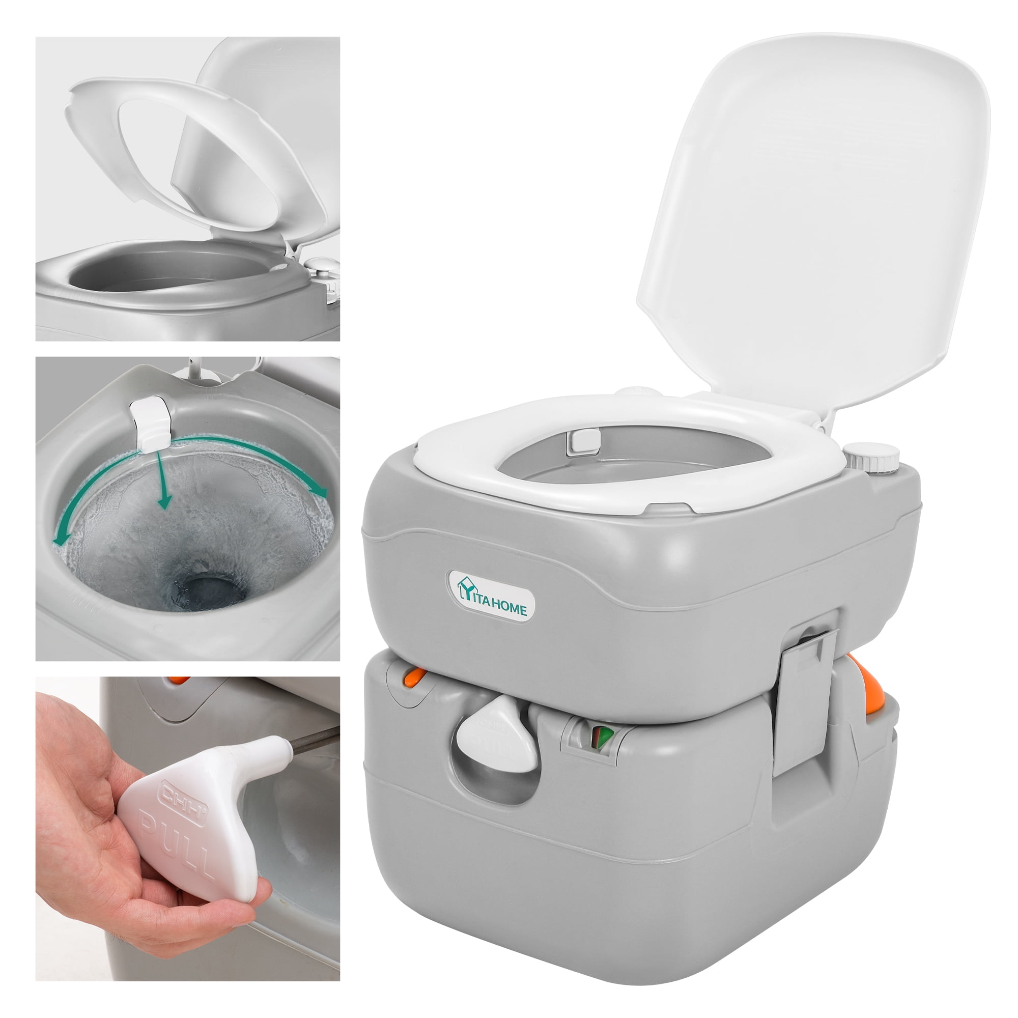 DWVO 5.8 Gallon Portable RV Toilet, Travel RV Potty, Portable Toilet