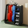 thumbnail image 1 of DWVO Golf Storage Rack Garage Organizer Golf Bag Storage Stand Rack Golfing Equipments Rack Extra Large Design for Golf Clubs Accessories Sports Equipment Storage Rack - Black, 1 of 6