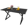 DWVO Outdoor Picnic Tables AIF4 Patio Dining Table, Rectangular 59