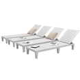 thumbnail image 1 of DWVO Outdoor Plastic Chaise Lounger, Poolside Lounge Chair w/5-Position Adjustable Backrest, Waterproof & Easy Setup for Patio, Poolside, Garden (Black, 1 PC), 1 of 8
