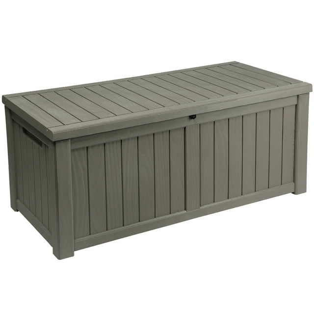 DWVO Extra Large Waterproof Resin Garden Chest - Weatherproof Patio ...