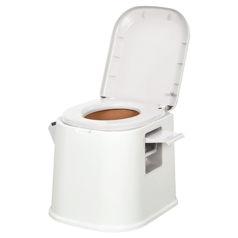 DWVO Portable Toilet with Removable Toilet Paper Holder and
