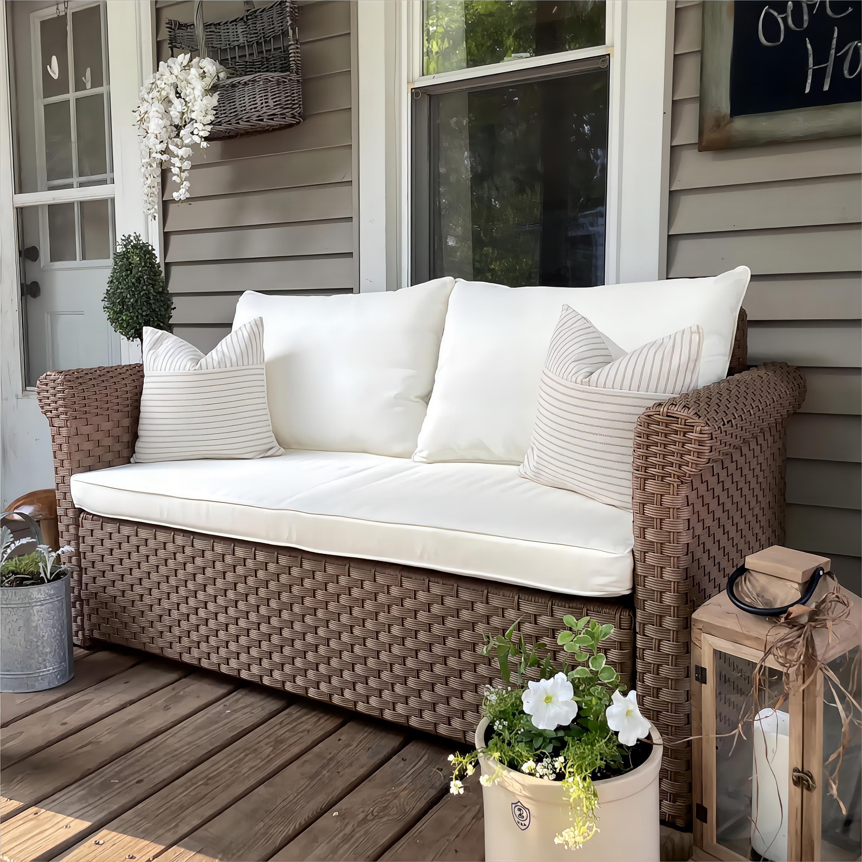 Curved outdoor loveseat hotsell