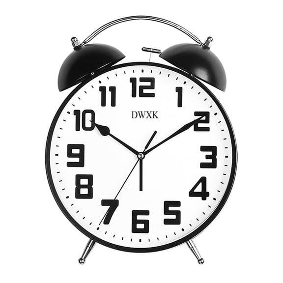 DWXK Alarm clocks, Loud Alarm,Battery Operated, Simply Design, for Bedroon, Bedside, Desk