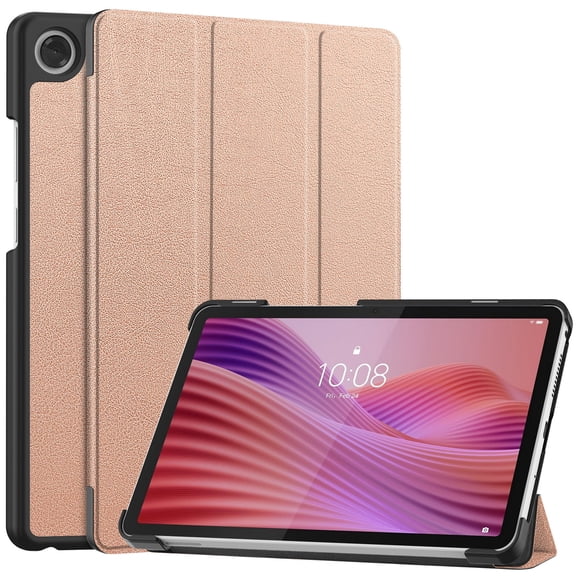 DWaybox Case for Lenovo Tab One / Tab K9 8.7 inch Released 2025 – Slim Folio Cover with Adjustable Kickstand | Shockproof Protection & Ultra-Lightweight Hard Shell -Rose Gold