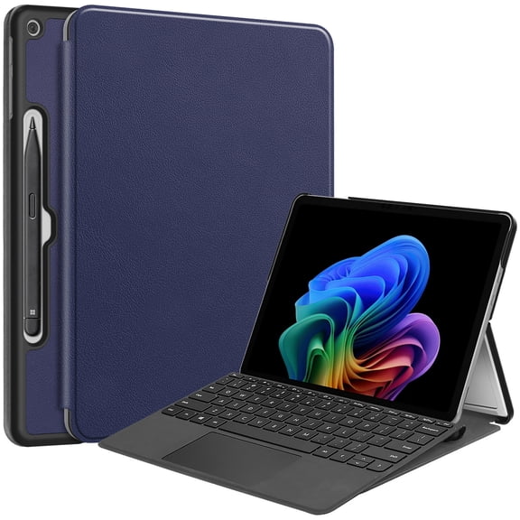 DWaybox Case for Microsoft Surface Pro 12 12.0 inch 2025 Model, Slim Lightweight Hard Shell Protective Cover with Stand, Compatible with Surface Pro 12 Keyboard (Case Only) -Dark Blue