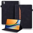 thumbnail image 1 of DWaybox Case for Realme Pad 3 11.6 inch Released 2026, Retro PU Leather & TPU Hybrid Shockproof Cover with Kickstand, Card Slots, Anti-Slip Grip Strap -Black, 1 of 4