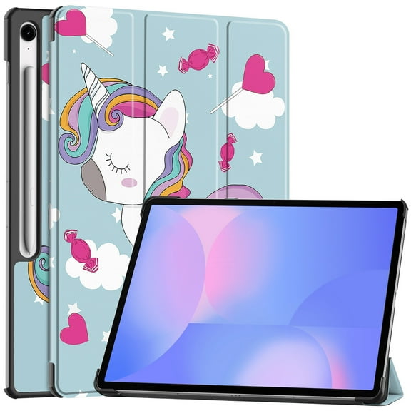 DWaybox Case for Samsung Galaxy Tab S10 FE+ / S10 FE Plus 13.1 inch X620 / X626B – Slim Folio Cover with Adjustable Kickstand | Shockproof Protection & Ultra-Lightweight Hard Shell -Unicorn