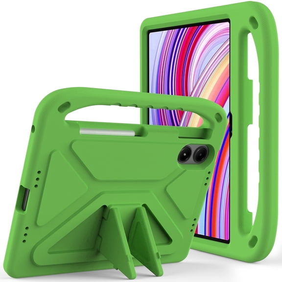 DWaybox Case for Xiaomi Redmi Pad 2 Pro 12.1 inch 2025 Model, EVA Shockproof Cover with Carry Handle & Multi-Angle Stand -Green