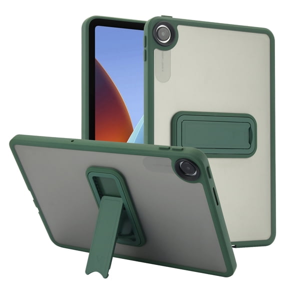 DWaybox Case for Xiaomi Redmi Pad 2 SE 9.7 inch Released 2026, Slim Hybrid Shockproof Cover with Kickstand, Shock-Absorbing TPU Bumper & Matte Frosted PC -Dark Green