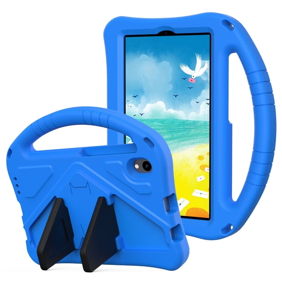 DWaybox Case for onn 7" Gen 5 2026 Model – Shockproof EVA Cover with Handle Stand, Anti-Drop Design -Blue