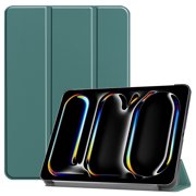 DWaybox Case for iPad Pro 13-inch 2025 M5 Model A3360 / A3361, Folio Slim Smart Cover with Multi-Angle Stand, Lightweight Hard Shell & Auto Wake/Sleep -Dark Green