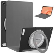 DWaybox Folio Case for Lenovo Tab Plus Gen 2 12.1" TB355FU, Hard PC Back Cover, Gray