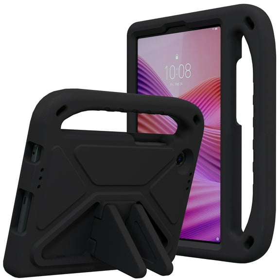 DWaybox Kids-Proof Case for Lenovo Tab One 8.7 inch 2025 Model - Lightweight EVA Shockproof Cover with Handle Stand & Anti-Drop Protective Shell -Black