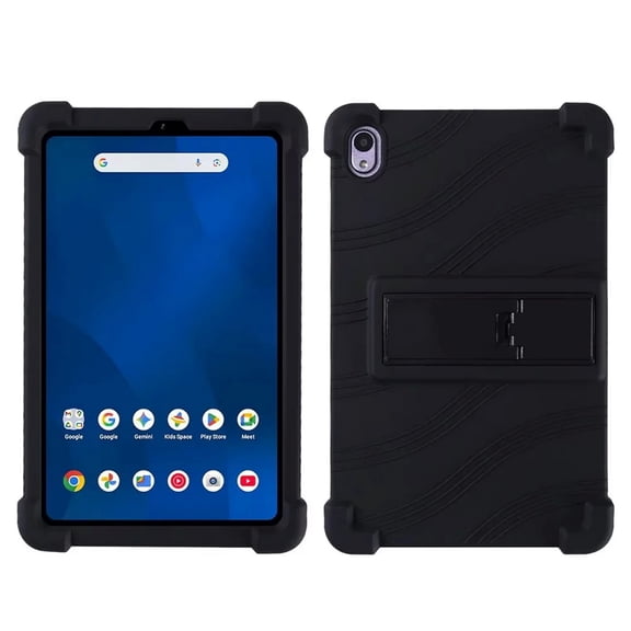 DWaybox Case for onn 7" Core Tablet (2026 Model), Anti-Drop Shockproof Silicone Cover with Thickened Corners, Adjustable Kickstand & Protective Shell -Black